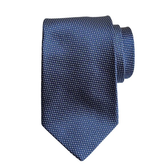 Robert Talbott Estate Luxury Designer Hand Sewn Silk Blue Mens Necktie Tie 4" - Picture 1 of 9